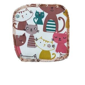 Set of 4 Handmade Reusable Makeup Remover Cloths zero waste eco friendly